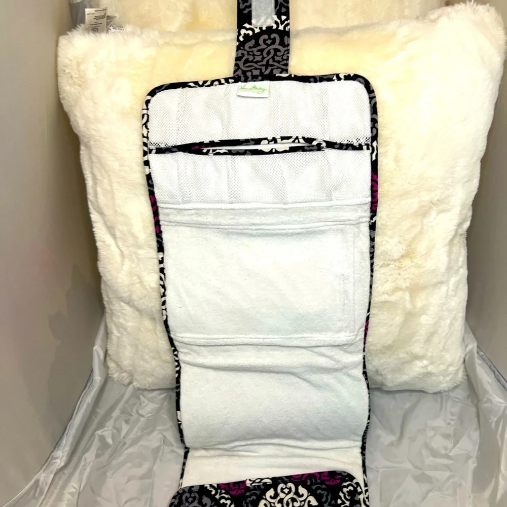 Vera Bradley Black and Pink Baby Changing Pad / Travel Accessory